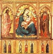 Taddeo di Bartolo Virgin and Child with St John the Baptist and St Andrew USA oil painting artist